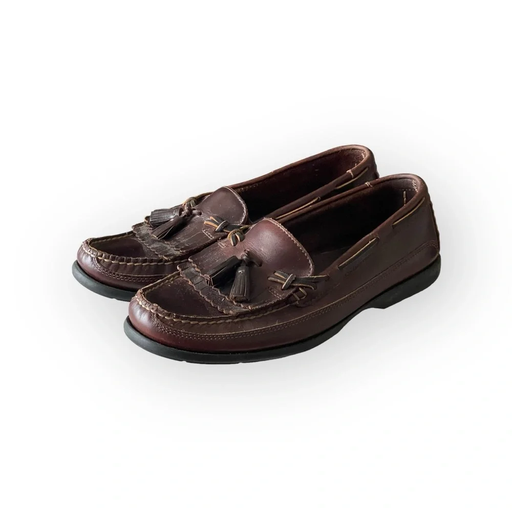 Sperry Top-Sider ™ ® ✌︎︎ Kiltie Tassel Leather Boat Deck Shoes ✌︎︎ Brown 11.5